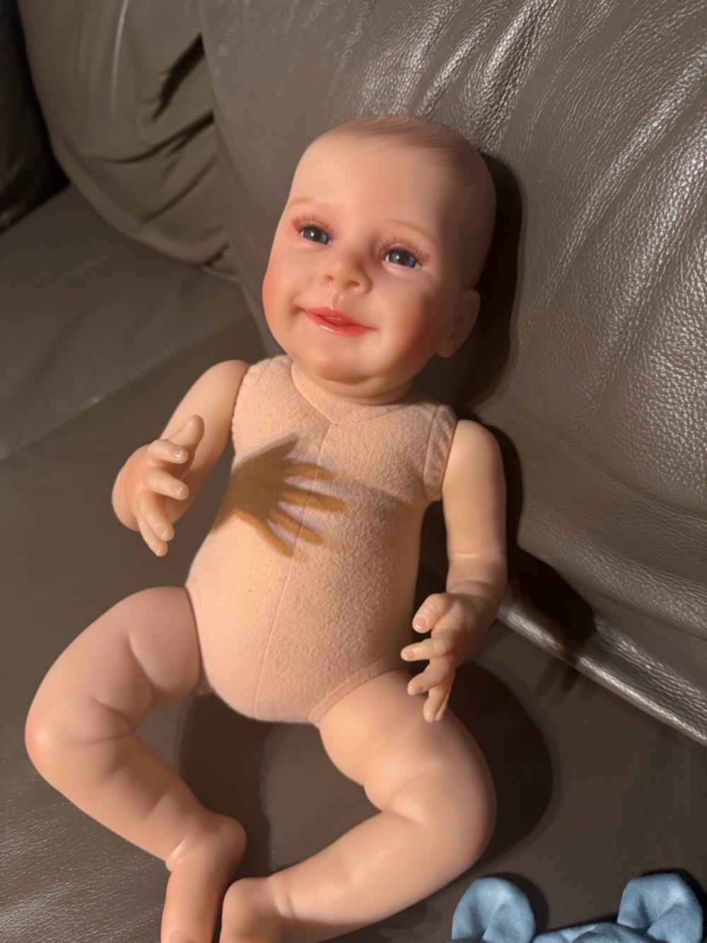 Peach Sleeveless Kids One-Piece Bodysuit